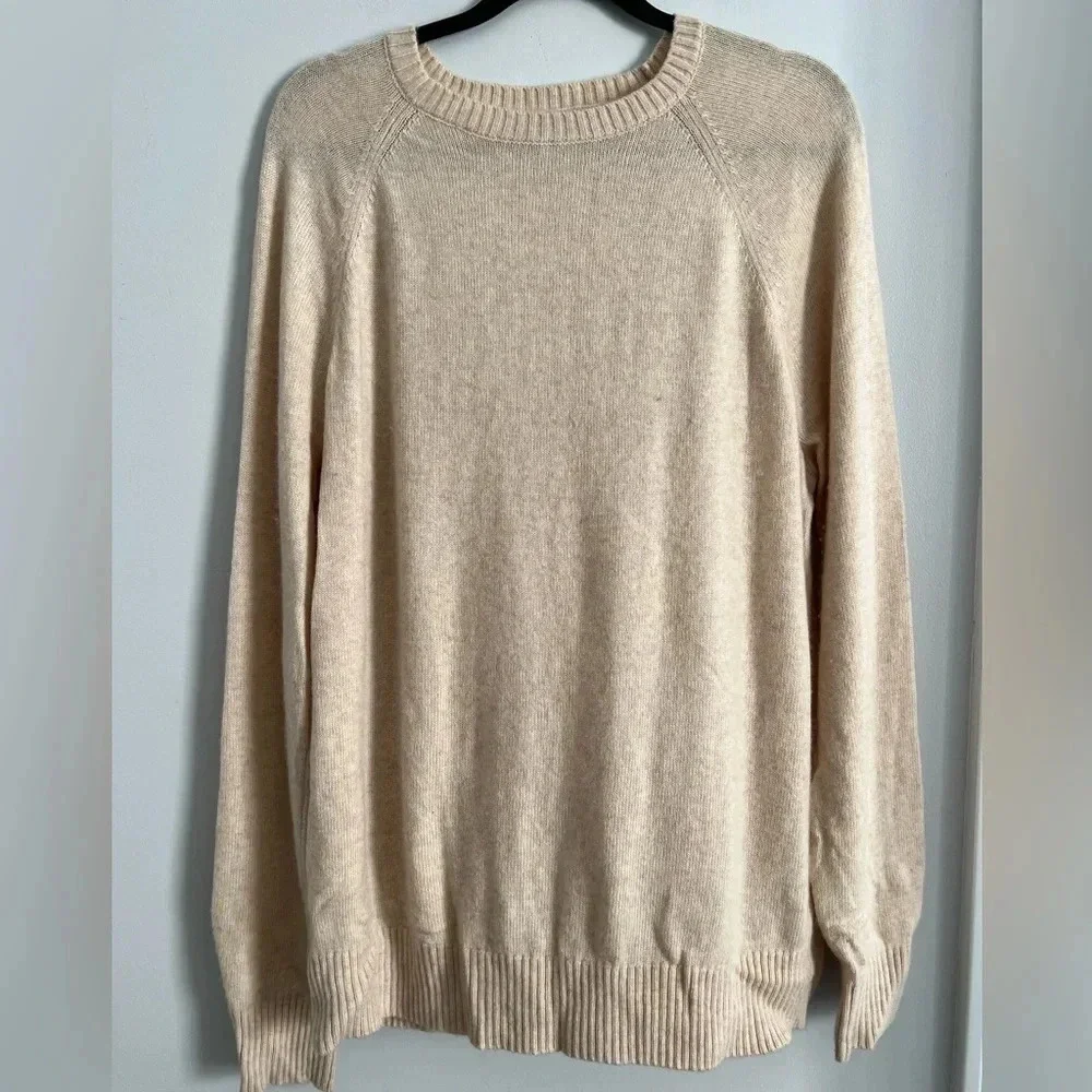 J.Crew cream crewneck sweater